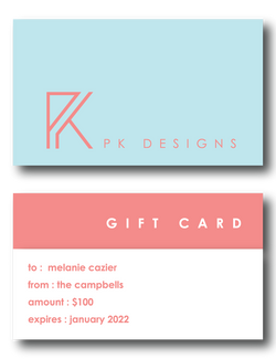 PK Designs Gift Card